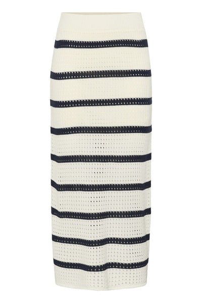 KAbrianna  Knit Skirt CHALK/MIDNIGHT MARINE STRIPE - - 10511646 Thumbnail