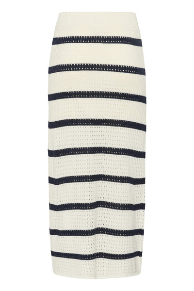 KAbrianna  Knit Skirt CHALK/MIDNIGHT MARINE STRIPE - - 10511646 Thumbnail