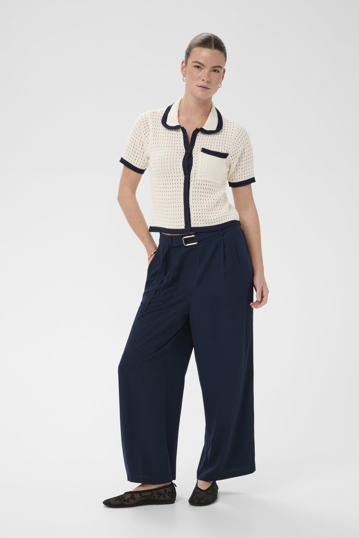 KAillis Cropped Pants Midnight Marine - 194020 - 10511656