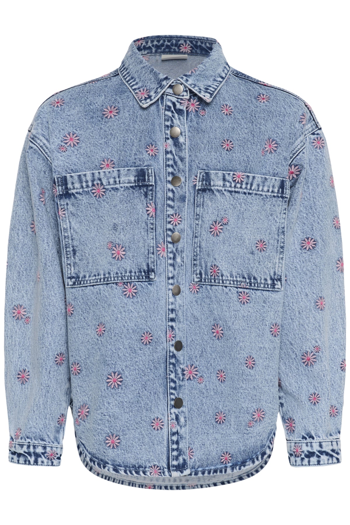 KAbabena Denim Jacket Blue Denim/Pink Flower Emb. - - 10511680