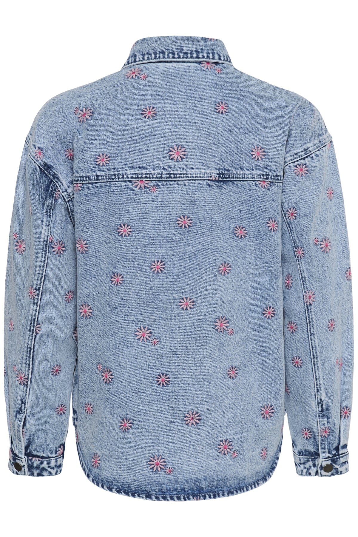 KAbabena Denim Jacket Blue Denim/Pink Flower Emb. - - 10511680