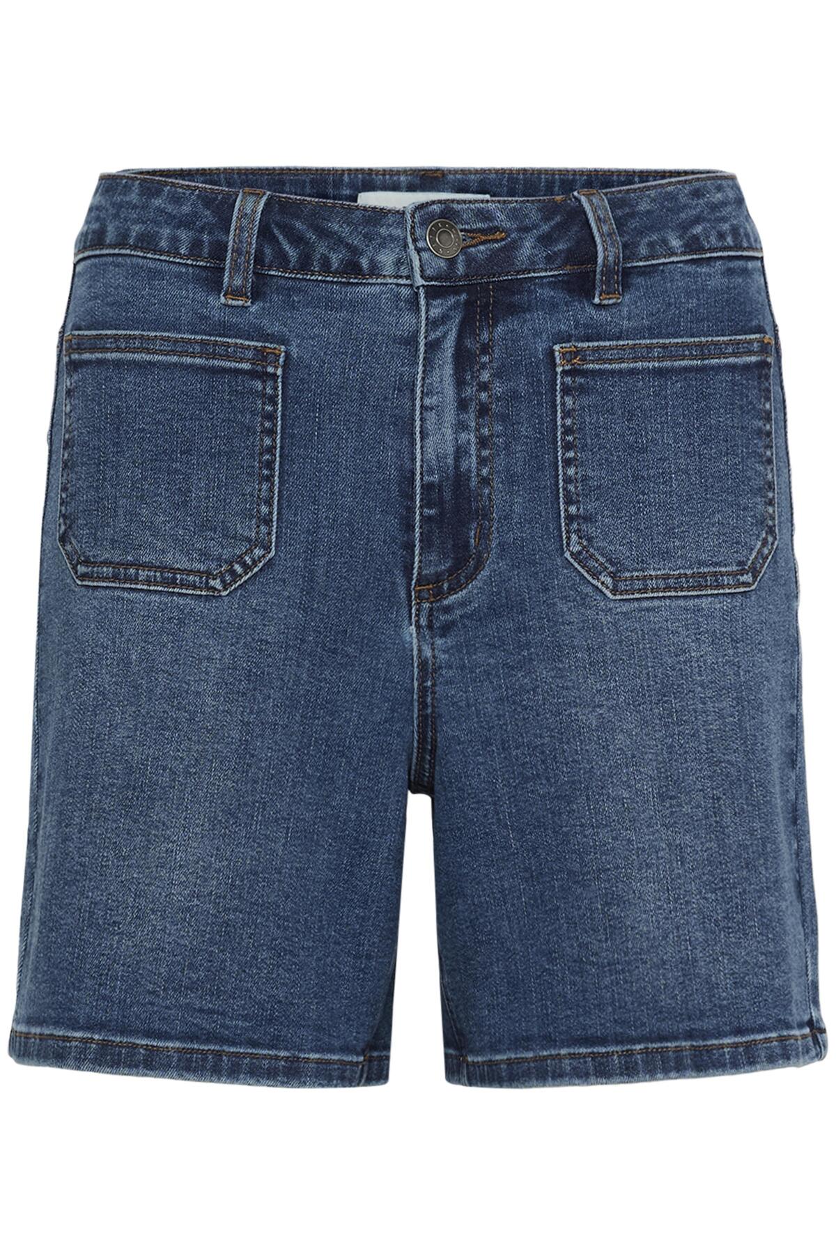 KAbrook HW Reg Fit Shorts Medium Blue Denim - 102272 - 10511727