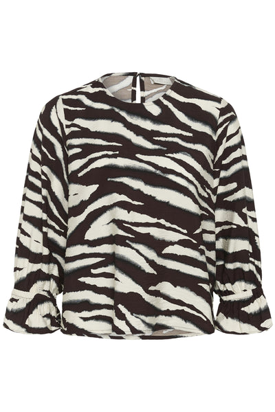 KAviky Blouse Coffee Bean/Turtledove Animal - 10511735 Thumbnail