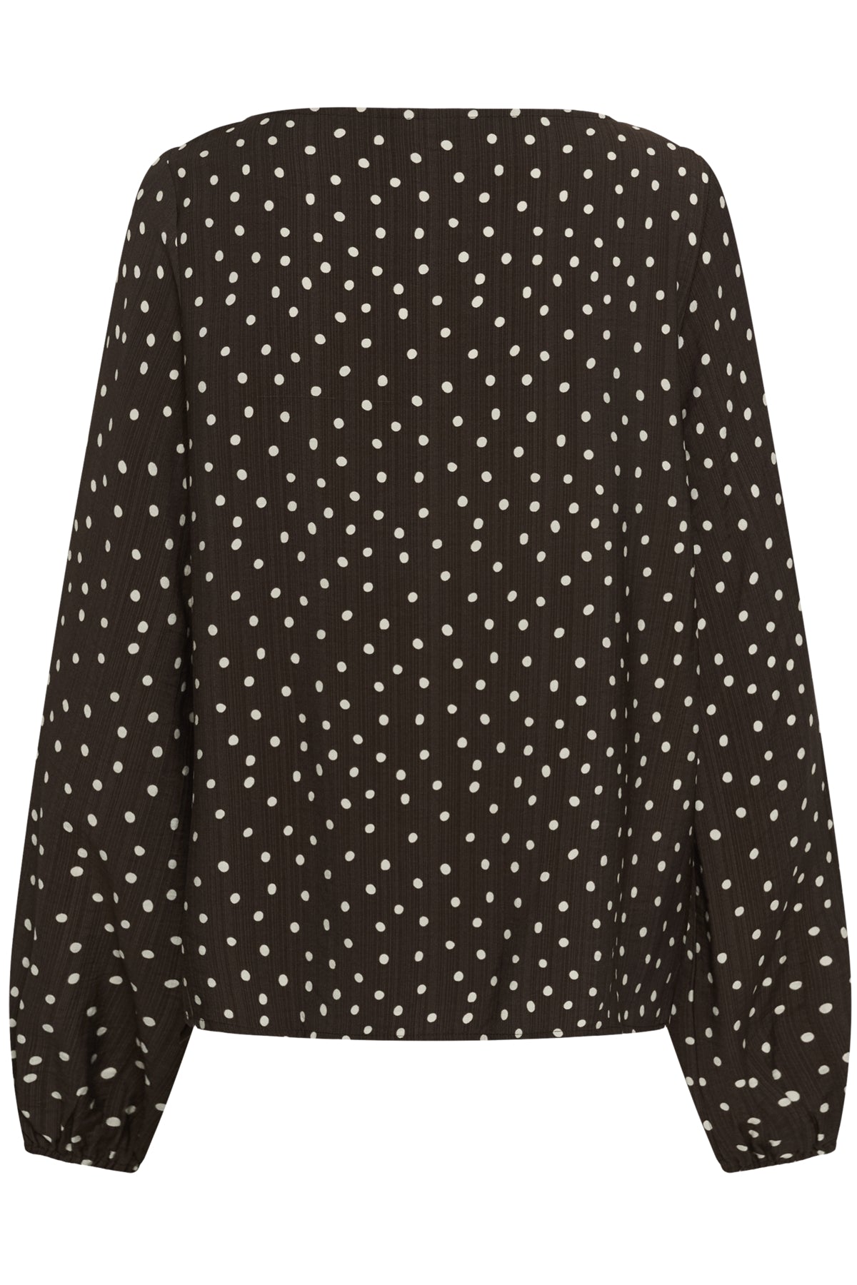 KAnadira Blouse Coffee Bean Turtledove Dot - 1 - 10511761