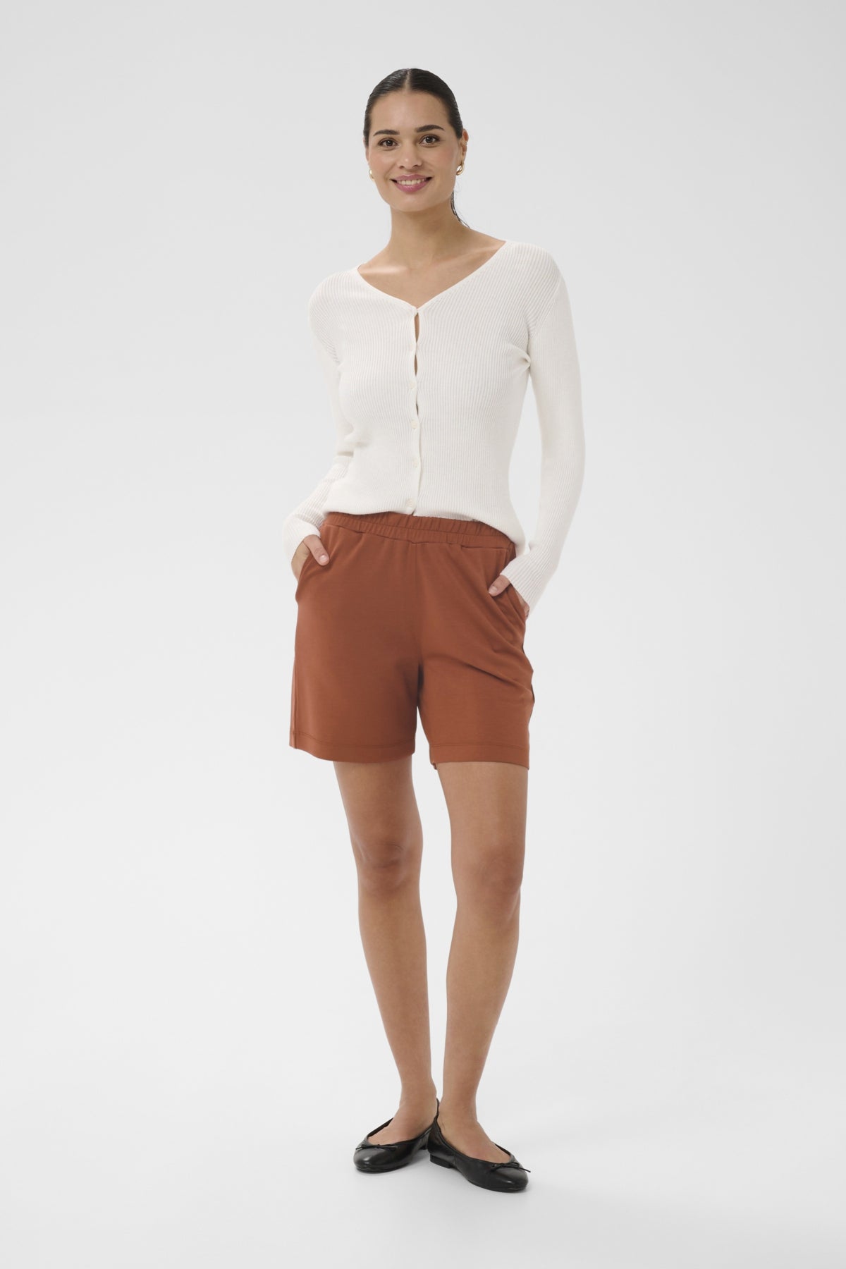 KAannie Jersey Shorts Henna - 191334 - 10511810