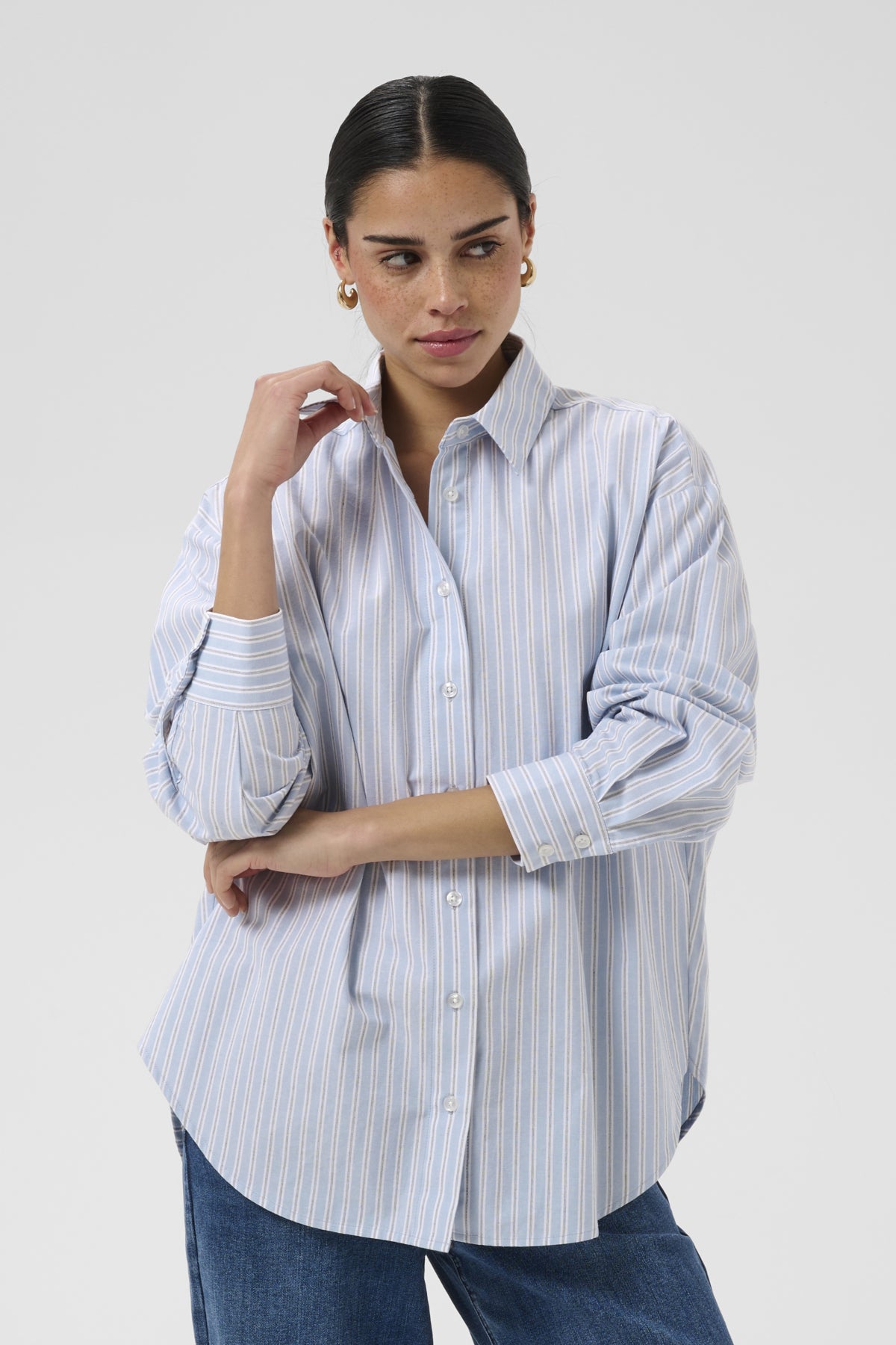KAaster Shirt Blue Fog Chalk Black Stripe - - 10511814
