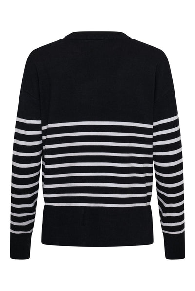 KAlimone Pullover Knit Black/Chalk Stripe - 1000352 - 10511830 Thumbnail