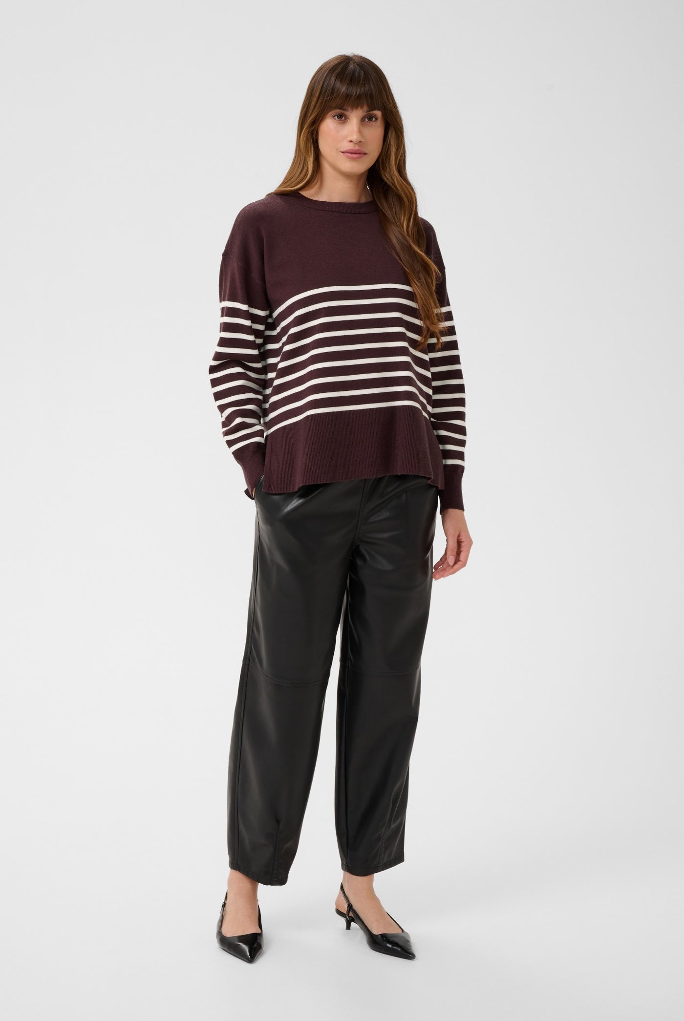 KAlimone Pullover Knit Fudge/Chalk Stripe - 109820 - 10511830
