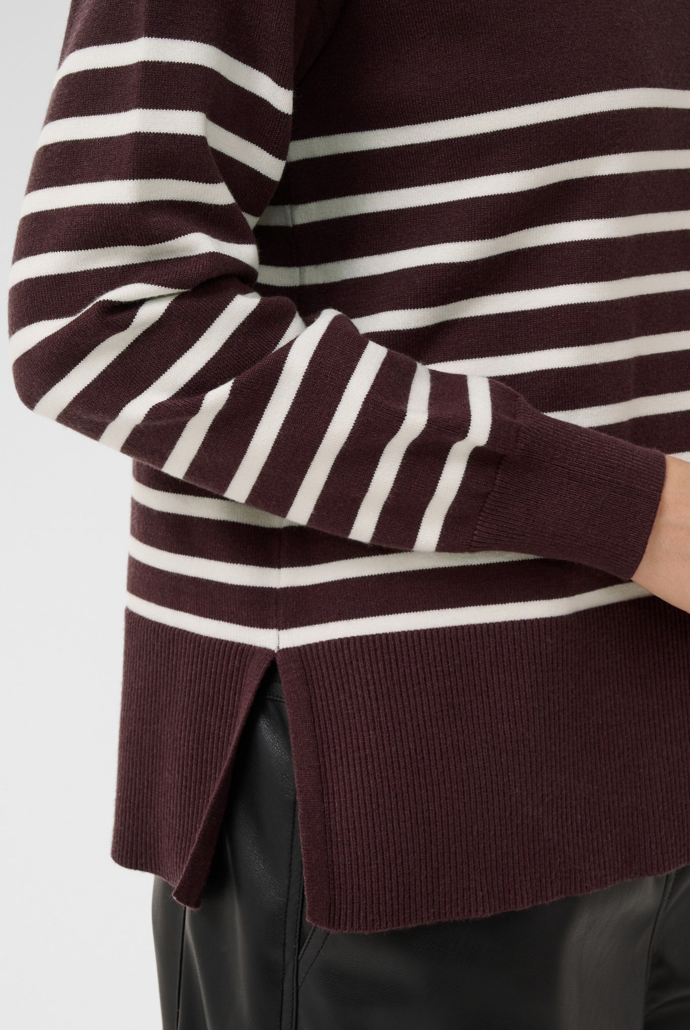 KAlimone Pullover Knit Fudge/Chalk Stripe - 109820 - 10511830