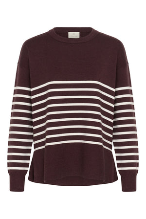 KAlimone Pullover Knit Fudge/Chalk Stripe - 109820 - 10511830