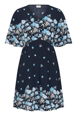 KArosine Dress Midnight Marine Border Flower - 10511833
