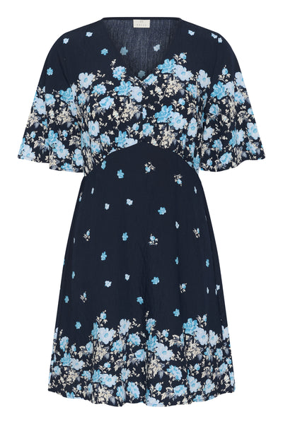 KArosine Dress Midnight Marine Border Flower - 10511833 Thumbnail