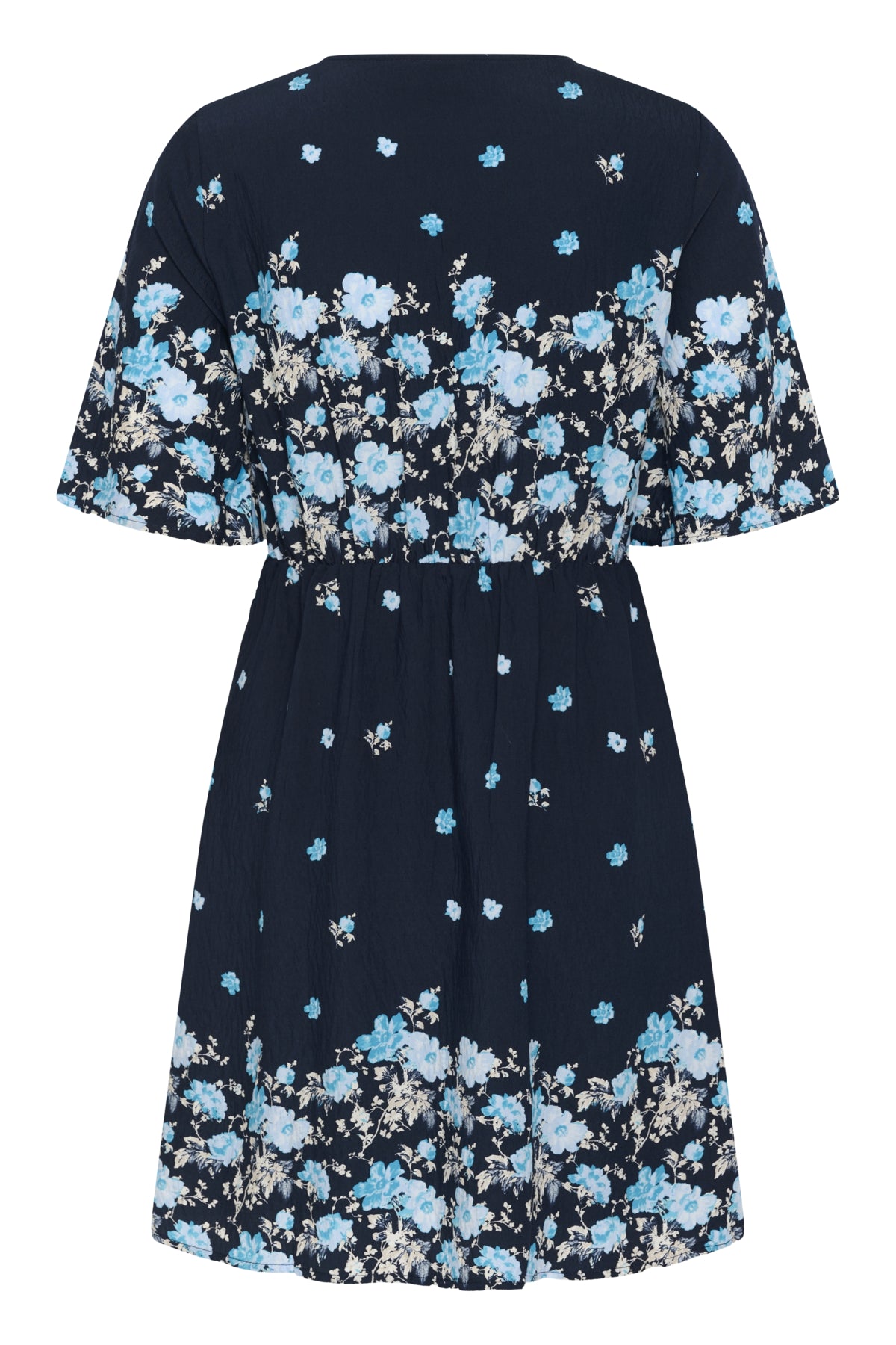 KArosine Dress Midnight Marine Border Flower - 10511833