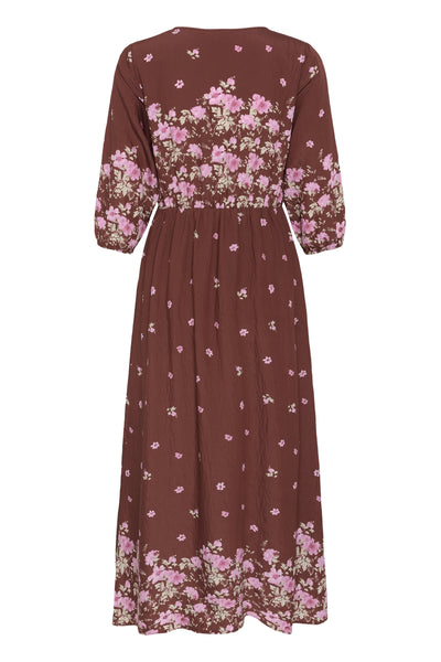KArosine Long Dress Henna Border Flower - 1000074 - 10511834 Thumbnail