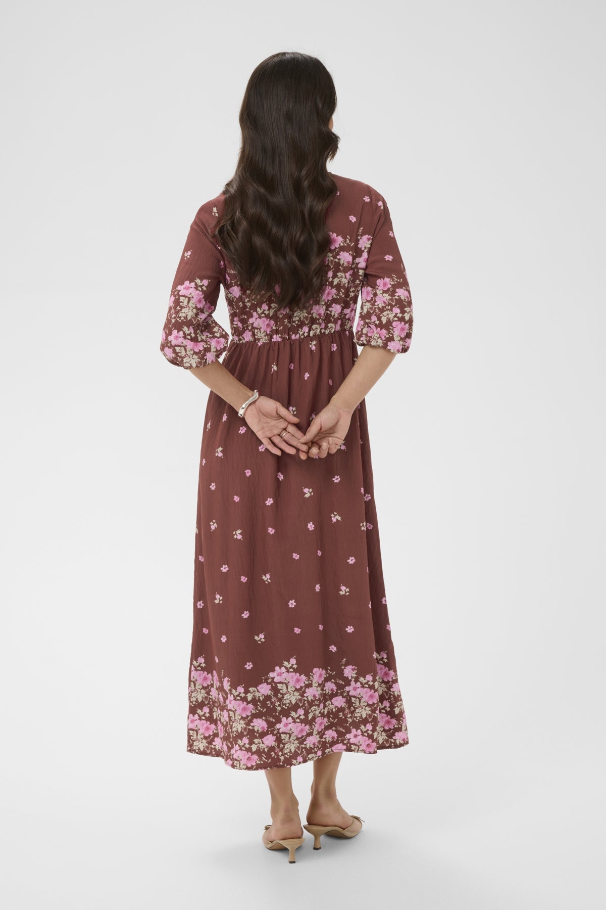 KArosine Long Dress Henna Border Flower - 1000074 - 10511834