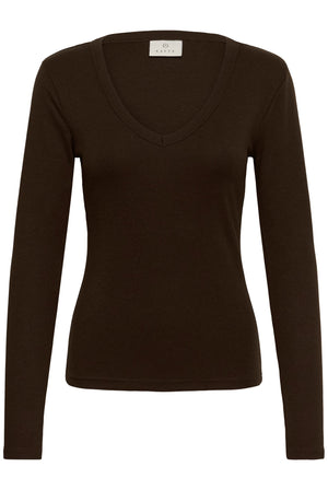 KAliddy V-Neck T-Shirt Coffee Bean - 190915 - 10511897