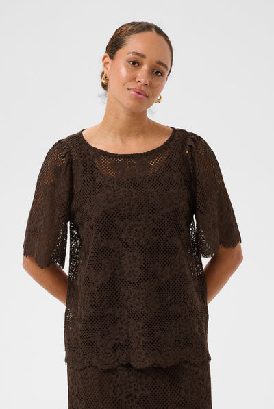 KAcornelia Lace Blouse Coffee Bean - 190915 - 10511919 Thumbnail