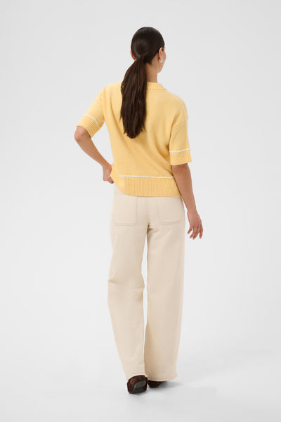 KAjinie Knit Pullover1/2 sleev Sunlight Melange - 1308221 - 10511946 Thumbnail