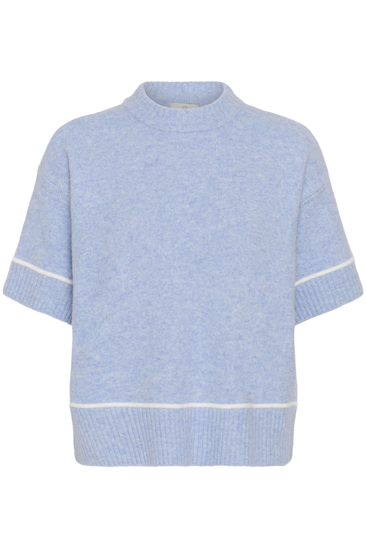 KAjinie Knit Pullover1/2 sleev Blue Fog Melange - 1540081 - 10511946