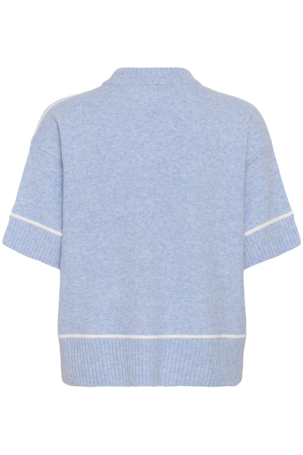 KAjinie Knit Pullover1/2 sleev Blue Fog Melange - 1540081 - 10511946