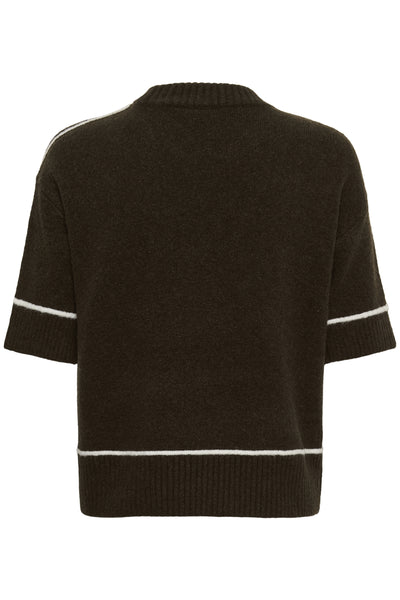 KAjinie Knit Pullover1/2 sleev Coffee Bean - 190915 - 10511946 Thumbnail