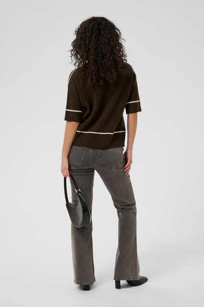 KAjinie Knit Pullover1/2 sleev Coffee Bean - 190915 - 10511946 Thumbnail