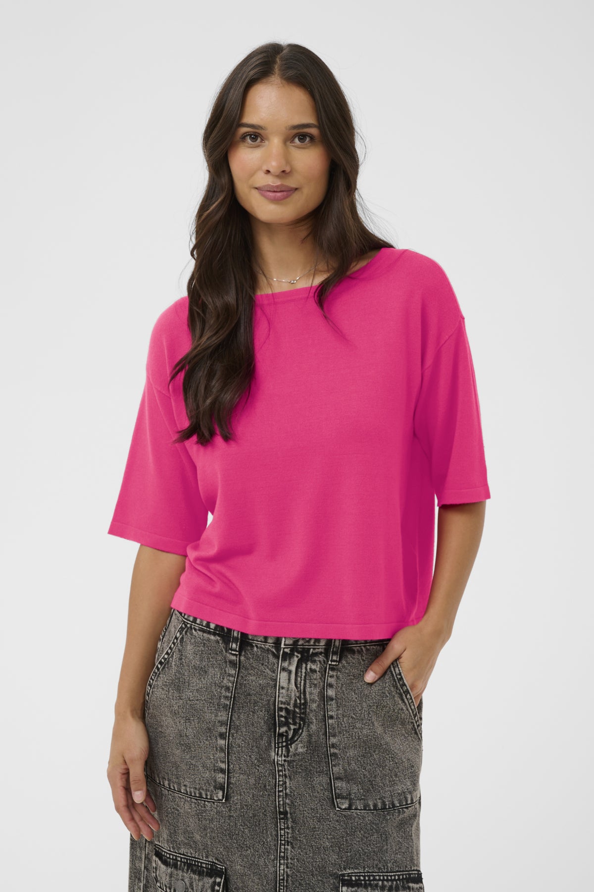 KAlizza SS Boatneck Pullover N Beetroot Purple - 182143 - 10511963