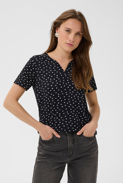 KAbella Jersey T-Shirt Black Deep/Chalk Dot - 109672 - 10511967 Thumbnail