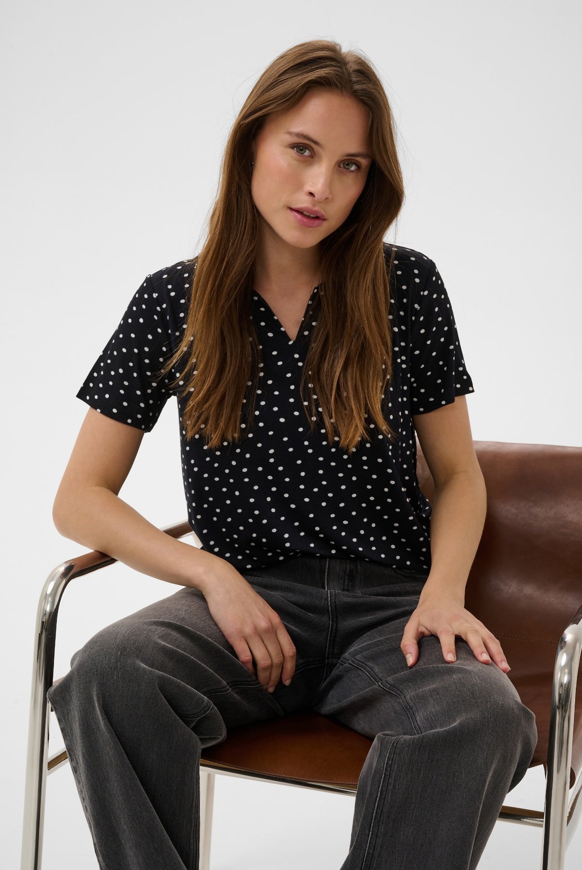 KAbella Jersey T-Shirt Black Deep/Chalk Dot - 109672 - 10511967
