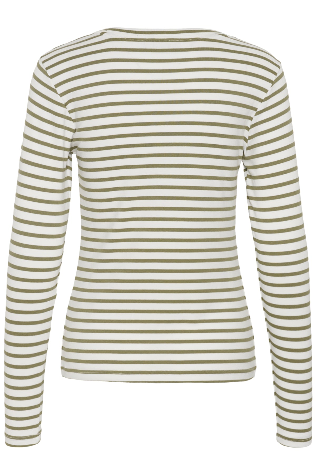 KAliddy Plain Stripe T-Shirt Chalk W. Aloe Stripe - 110096 - 10511971