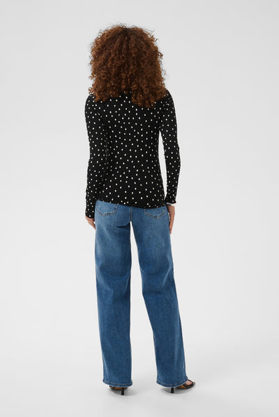 KAbella LS T-Shirt Black Deep/Chalk Dot - 109672 - 10512005 Thumbnail