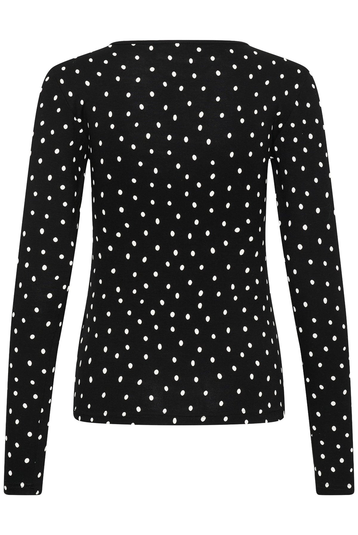 KAbella LS T-Shirt Black Deep/Chalk Dot - 109672 - 10512005