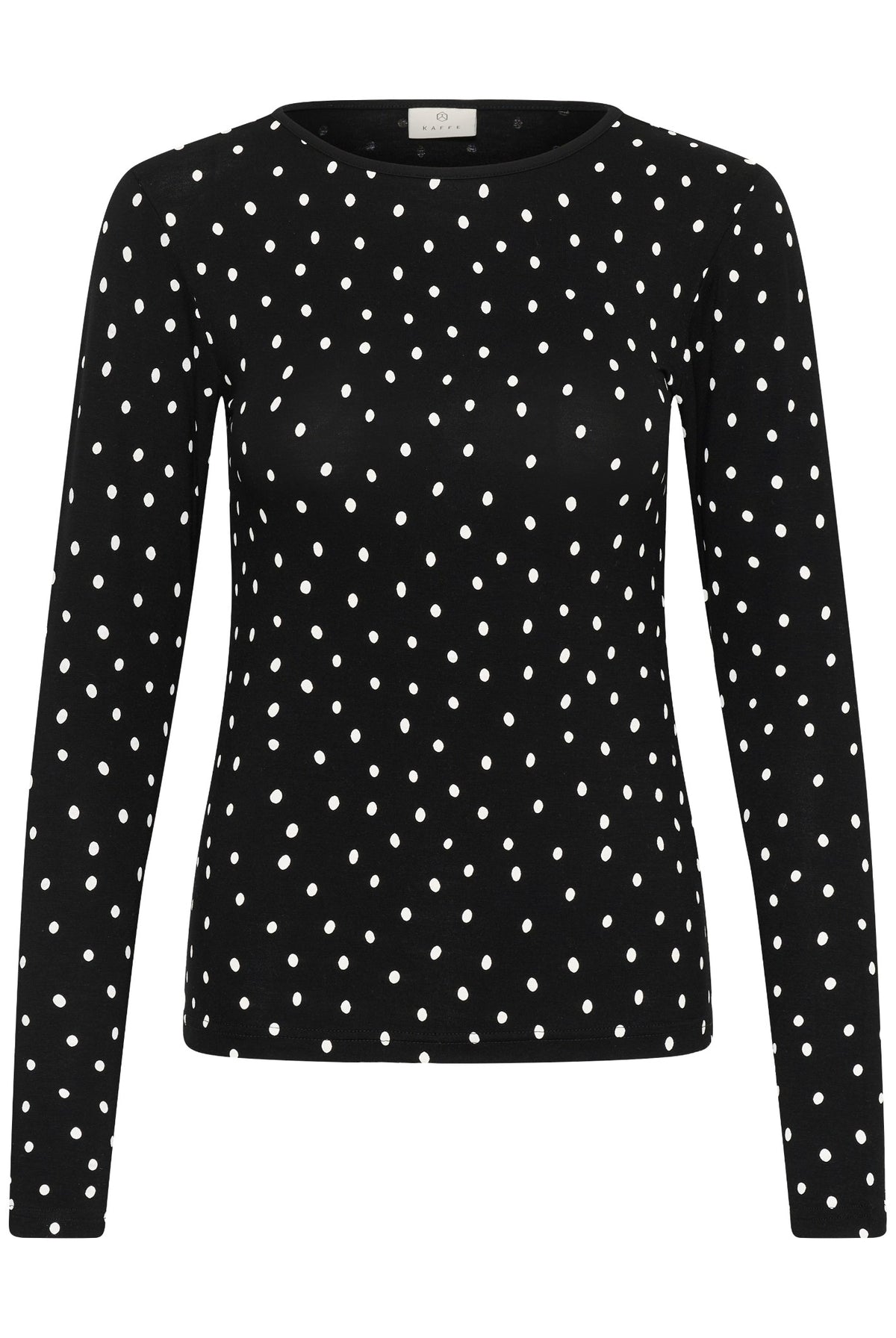 KAbella LS T-Shirt Black Deep/Chalk Dot - 109672 - 10512005