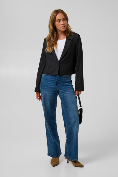 KAgabby Blazer Dark Grey Mel. Without Rose - - 10512056 Thumbnail