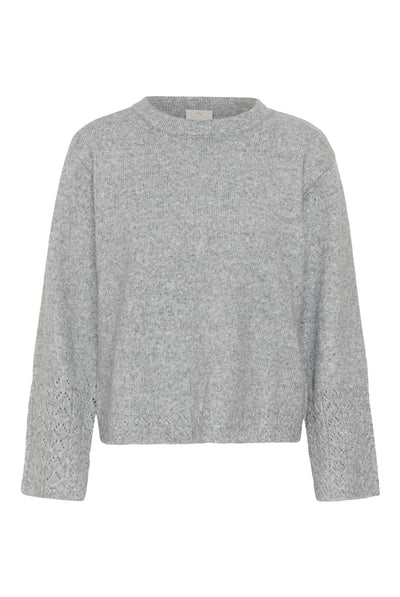 KAgro Pullover Knit Grey Melange - 100123B - 10512082 Thumbnail