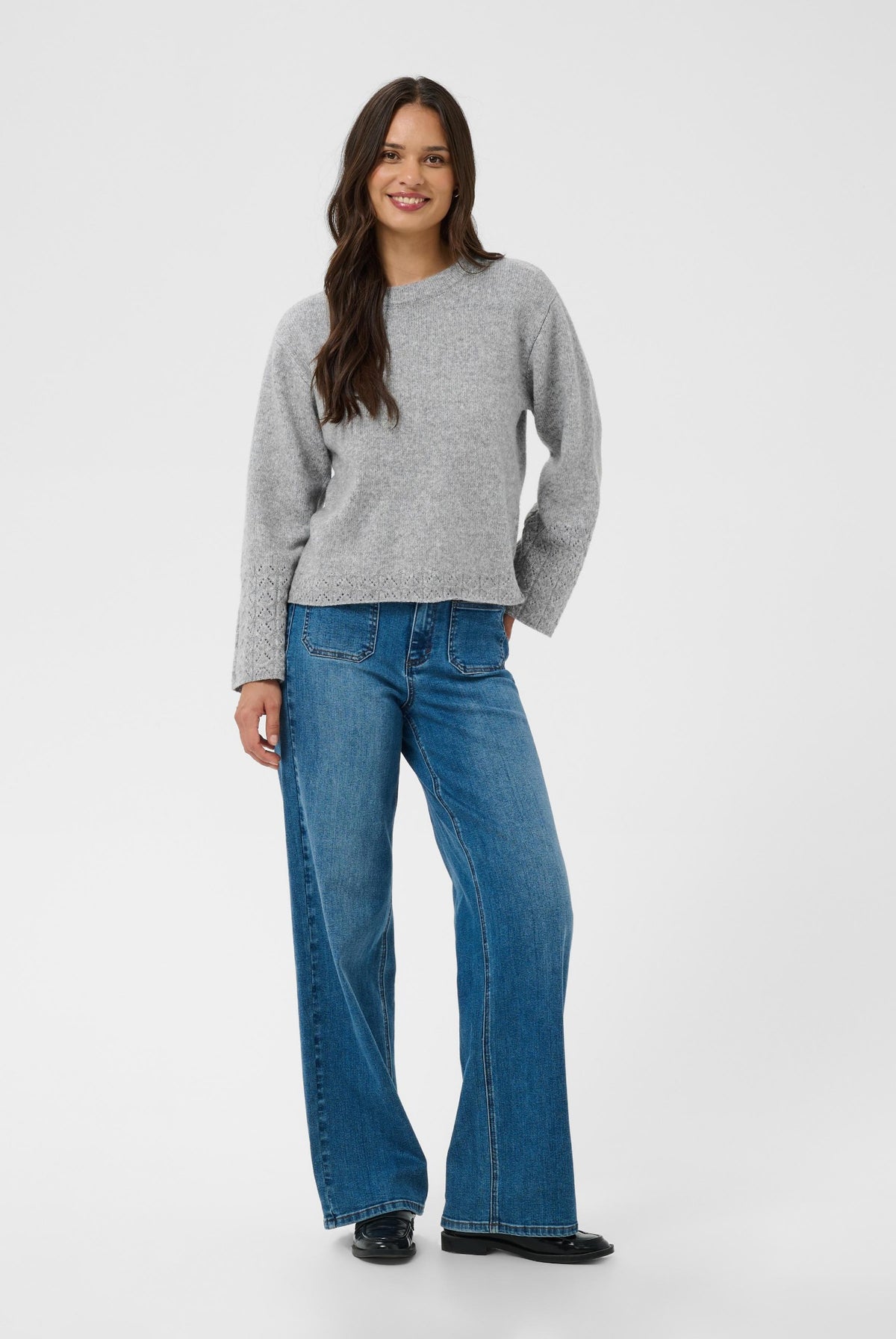 KAgro Pullover Knit Grey Melange - 100123B - 10512082