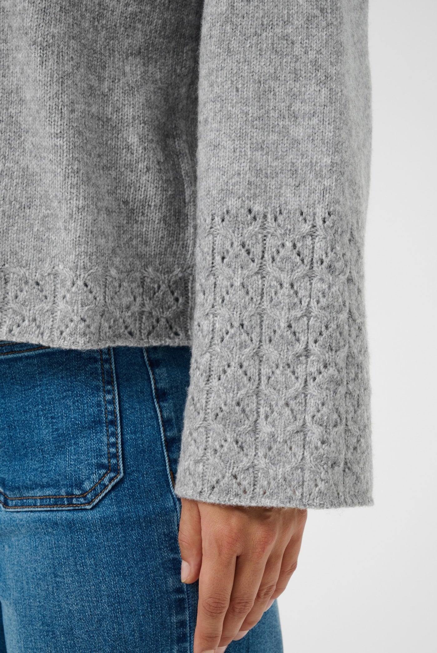 KAgro Pullover Knit Grey Melange - 100123B - 10512082