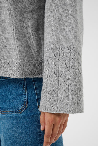 KAgro Pullover Knit Grey Melange - 100123B - 10512082 Thumbnail