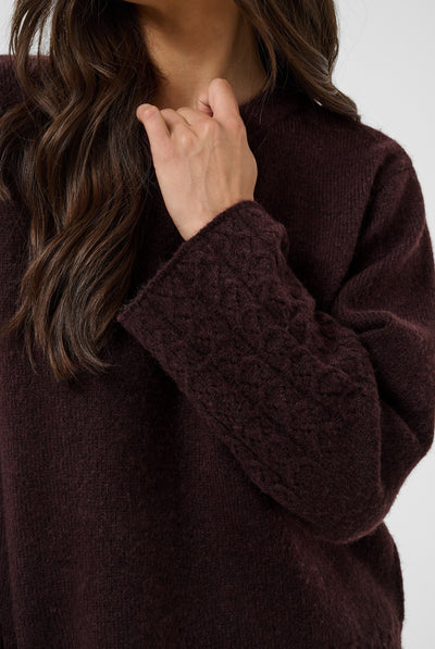 KAgro Pullover Knit Fudge - 191619 - 10512082 Thumbnail