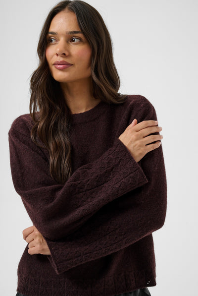 KAgro Pullover Knit Fudge - 191619 - 10512082 Thumbnail