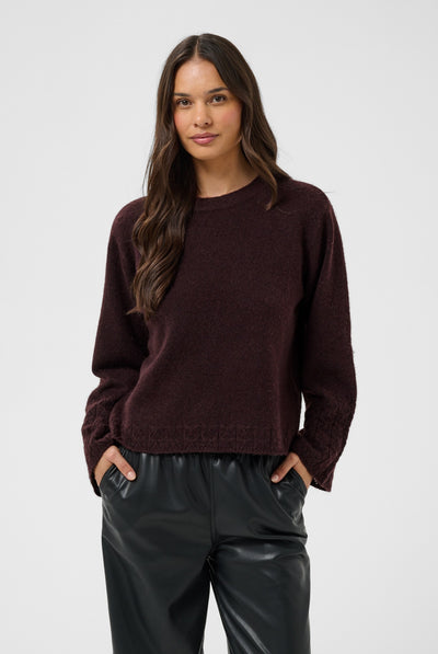 KAgro Pullover Knit Fudge - 191619 - 10512082 Thumbnail