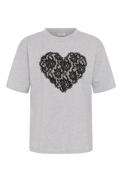 KAgloria T-Shirt Grey Melange - 100123B - 10512122 Thumbnail