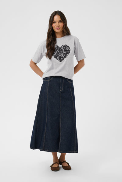 KAgloria T-Shirt Grey Melange - 100123B - 10512122 Thumbnail