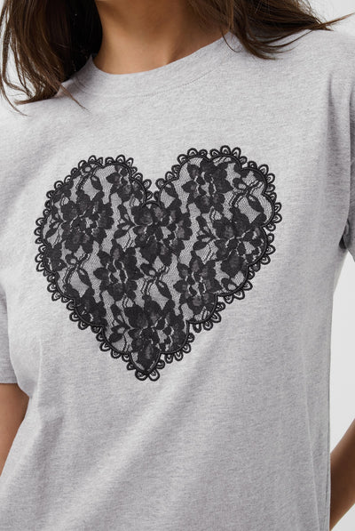 KAgloria T-Shirt Grey Melange - 100123B - 10512122 Thumbnail
