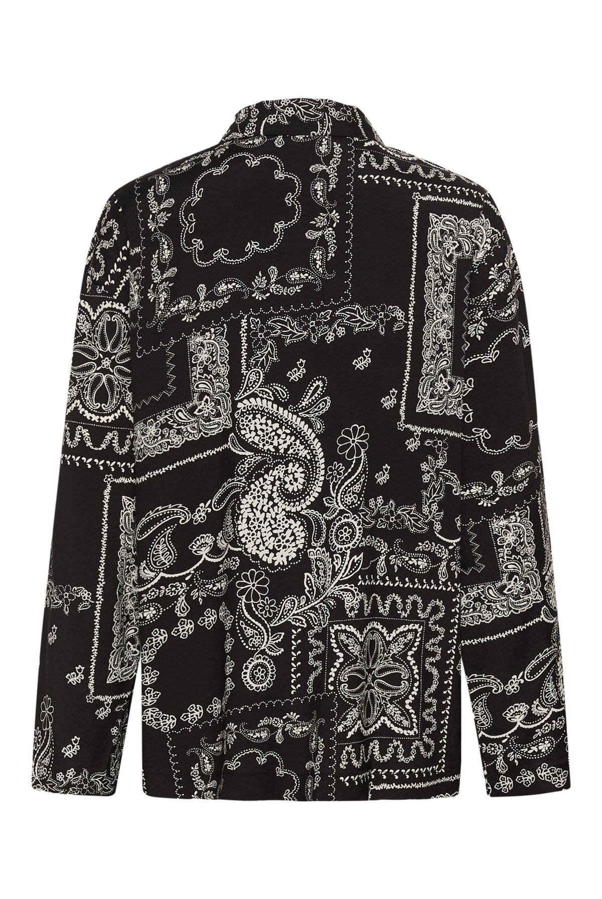 KAgardenia Shirt Black/Turtledove Scarf Print - - 10512125