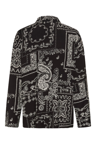 KAgardenia Shirt Black/Turtledove Scarf Print - - 10512125 Thumbnail