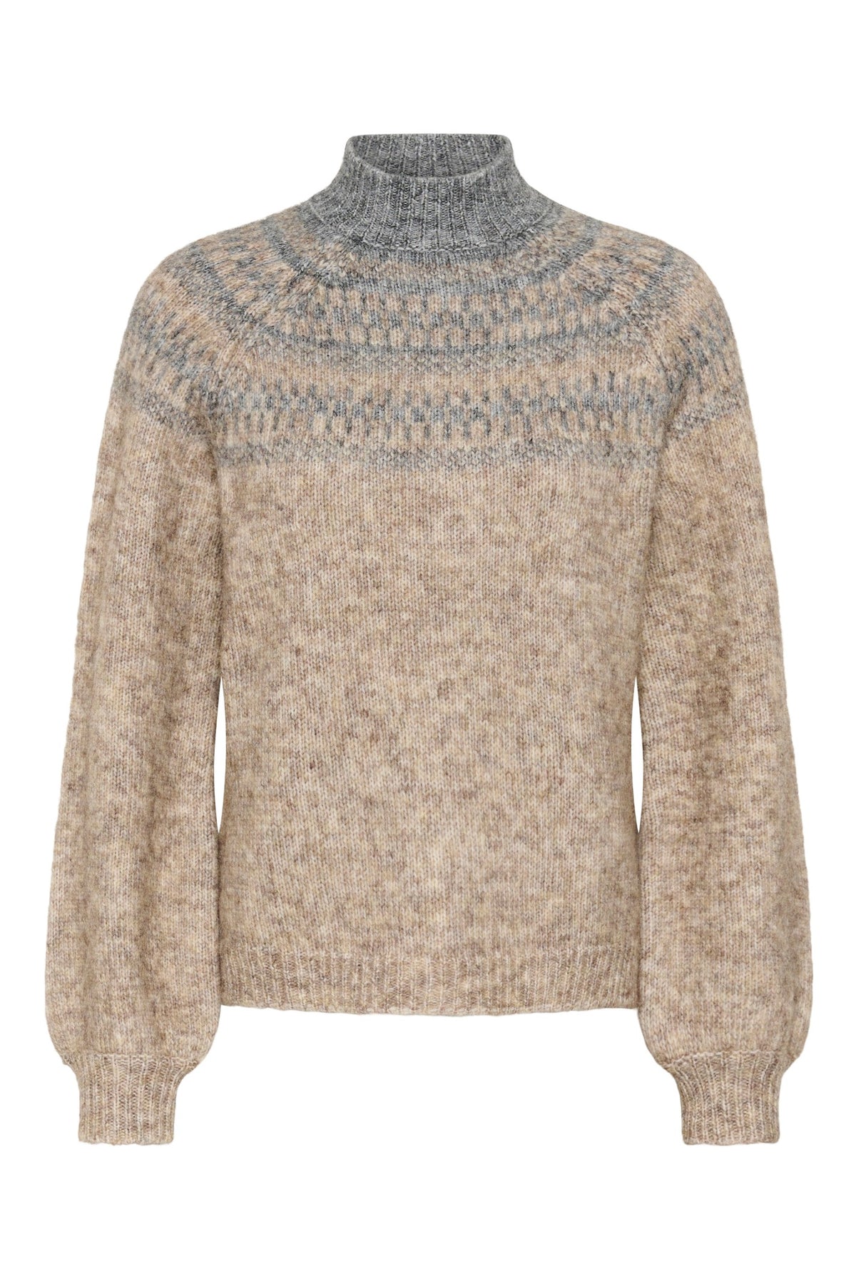 KAgerda Pullover Knit Brown Melange/Grey Melange - 1 - 10512134