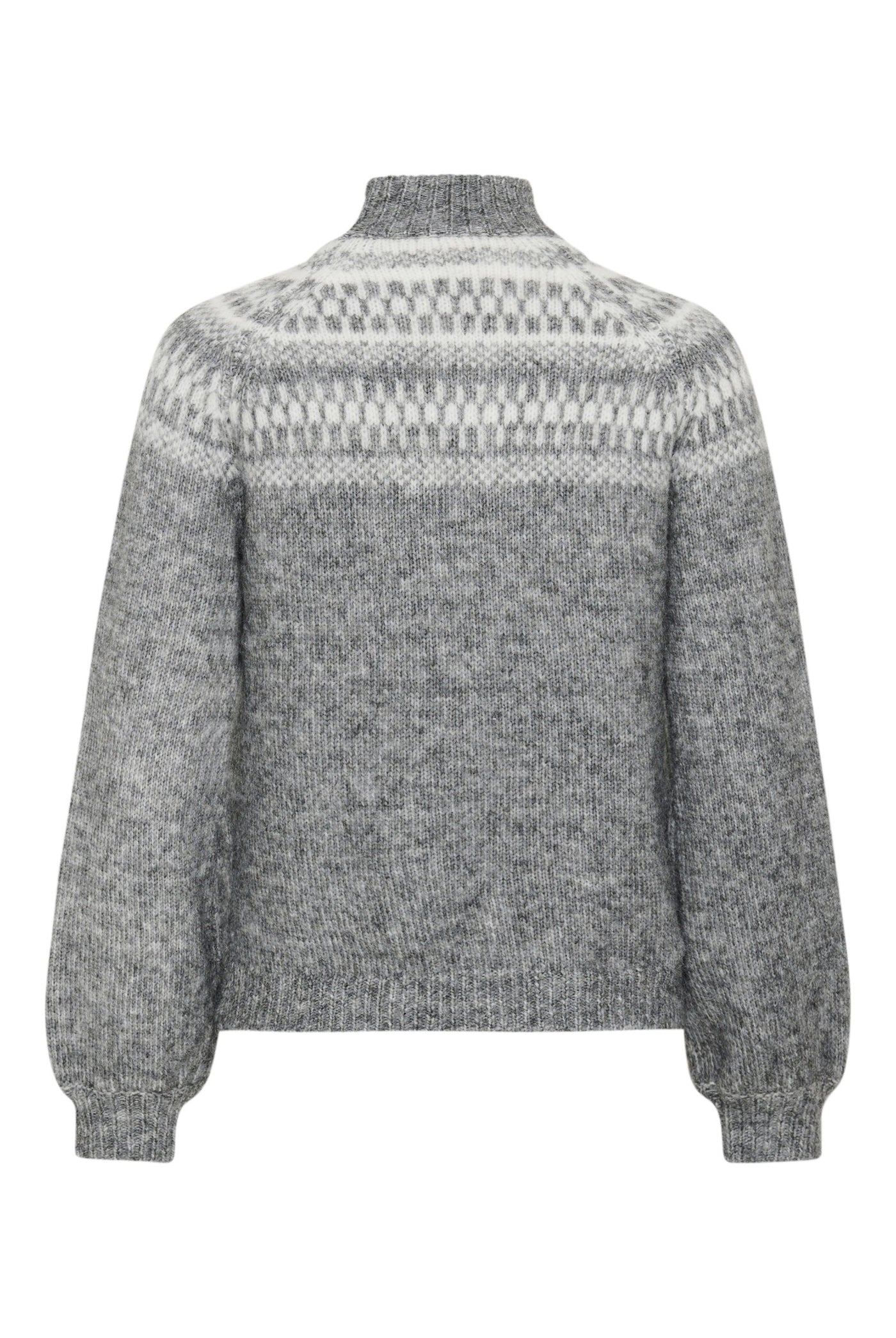 KAgerda Pullover Knit Dark Grey Melange/Chalk - 1099 - 10512134