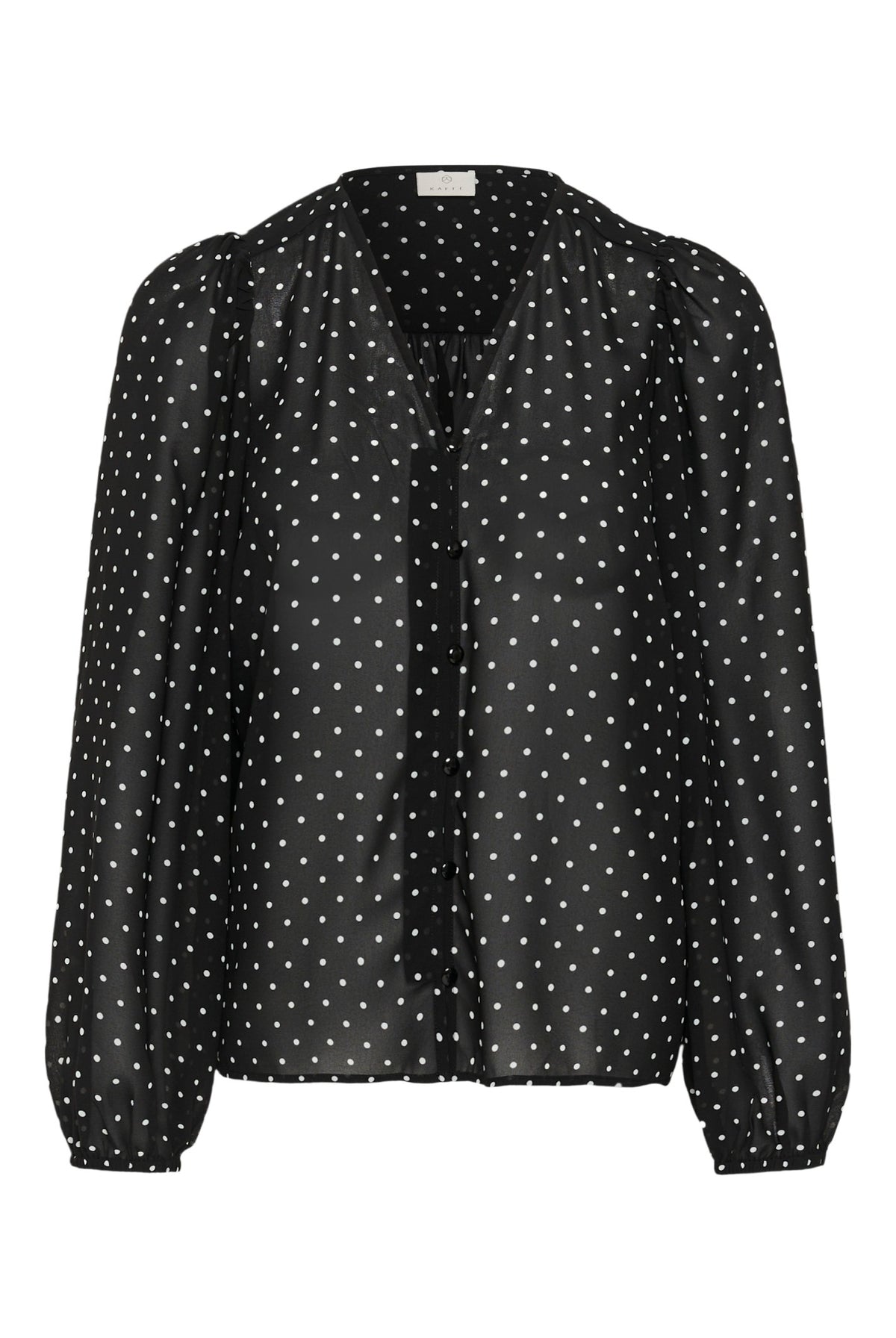 KAmindy Blouse Black W. White Dot - 109793 - 10512138
