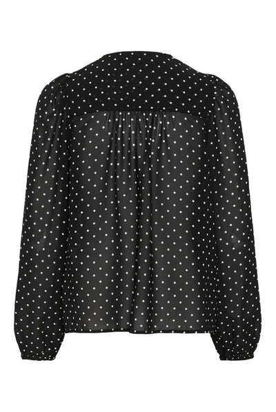 KAmindy Blouse Black W. White Dot - 109793 - 10512138 Thumbnail